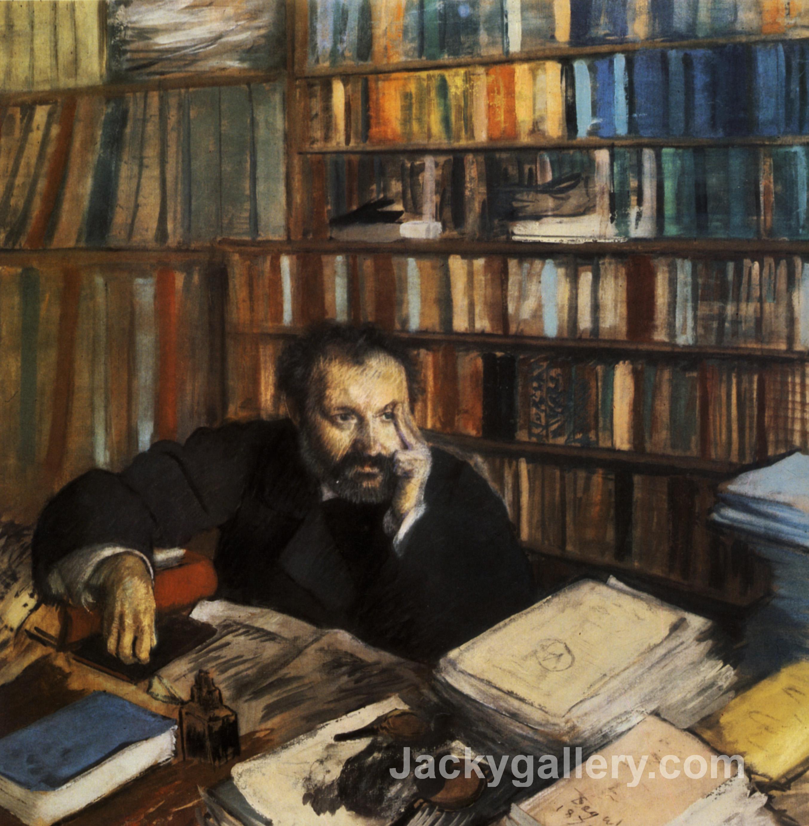 Edmond Duranty by Edgar Degas paintings reproduction